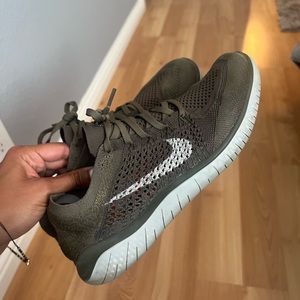 army green nike fly nits